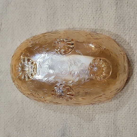 Jeanette glass Footed candy dish - Picture 3 of 6